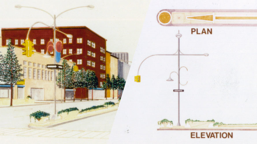 Island Design, Lenox Ave & Powell Jr. Blvd, Harlem NY — By Eric Gerdes