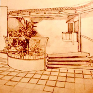 The Great American Club House - Sketch